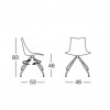 Sedia ZEBRA POP trespolo, Scab Design