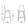 NATURAL ZEBRA ANTISHOCK stool, Scab Design