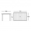 ERCOLE rectangular table, Scab Design