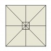 Maxi ombrellone automatico ADONE EVO, Crema Outdoor