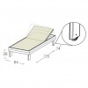 CASTORE sunbed, Crema Outdoor