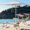 ULISSE sunbed, Crema Outdoor