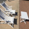 ATENA deck chair, Crema Outdoor