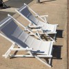 ATENA deck chair, Crema Outdoor