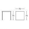 SUMMER square table, Scab Design