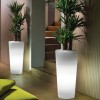 GAIA round cachepot vase with light, LYXO