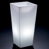GAIA square cachepot vase with light, LYXO
