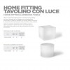 Home fitting CUBE coffee table with light, LYXO