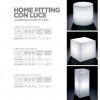 Pouf home fitting CUBE with light, LYXO