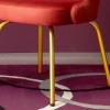 Poltrona YOU con gambe effetto ottone satinato, Scab Design