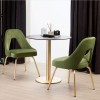 ME chair with satin effect brass legs, Scab Design