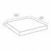 Seat cushion for MONACO LOUNGE line, Siesta Exclusive