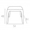 QUEEN side table, Siesta Exclusive