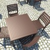 ARES 80 square table, Siesta Exclusive