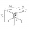 FORZA tilting square table, Siesta Exclusive