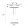 RIVA BAR round table, Siesta Exclusive