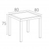 ORLANDO 80 square table, Siesta Exclusive