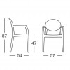 IGLOO chair with armrests, Scab Design