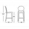 IGLOO stool h65, Scab Design
