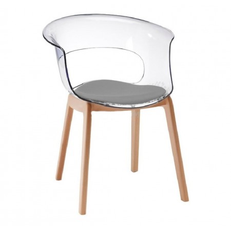 NATURAL MISS B ANTISHOCK chair with cushion, Scab Design