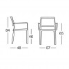 Sedia KATE con braccioli, Scab Design