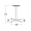 DOMINO and MAXI DOMINO table base, Scab Design
