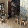 Basamento tavolo NATURAL TIFFANY con base quadrata, Scab Design