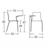 ALICE chair with anti-panic writing table, Scab Design