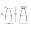 DIABLITO stool h.80, Scab Design