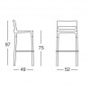 NATURAL DIVO stool, Scab Design