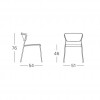 LISA TECHNOPOLYMER chair, Scab Design