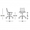 ZEUS POP office chair with wheels, Scab Design