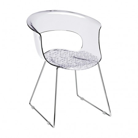 MISS B ANTISHOCK chair with sledge frame, Scab Design