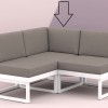 Cuscino d'angolo per MYKONOS LOUNGE CORNER, Siesta Exclusive