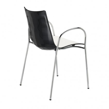 ZEBRA BICOLORED chair with armrests, Scab Design