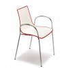 ZEBRA BICOLORED chair with armrests, Scab Design