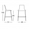 ZEBRA BICOLORED stool, Scab Design