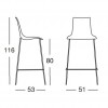 ZEBRA BICOLORED stool, Scab Design