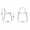 ZEBRA TECHNOPOLYMER chair, Scab Design
