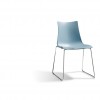 ZEBRA TECHNOPOLYMER chair with sledge frame, Scab Design