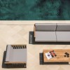 Horizon collection rectangular coffee table, Skyline Design
