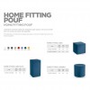 Pouf home fitting HIGH CUBE, LYXO