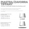Plate and ballast for TIFFANY table, LYXO