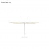Maxi ombrellone ADONE, Crema Outdoor