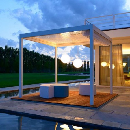 Gazebo LEUCOS, Crema Outdoor