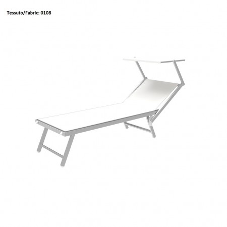 Lettino prendisole ULISSE, Crema Outdoor