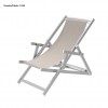 ATENA deck chair, Crema Outdoor