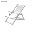 ATENA deck chair, Crema Outdoor