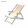 ATENA deck chair, Crema Outdoor