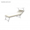 ICARO sunbed mattress, Crema Outdoor